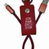 Yesbox USB Ladekabel Schlüsselanhänger Ich Hab Dich Lieb