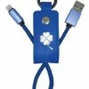 Yesbox USB Ladekabel Schlüsselanhänger Glück (Blau) 2 Yesbox USB Ladekabel Schlüsselanhänger Glück (Blau) -Geschenkladen yb0401129 usb ladekabel kleeblatt 640x640